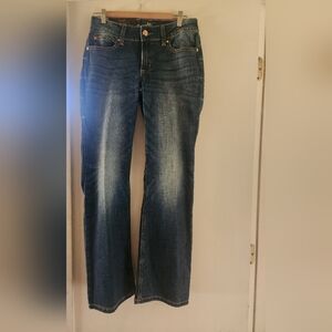 Wrangler Dark Blue Straight Leg Women's Jeans